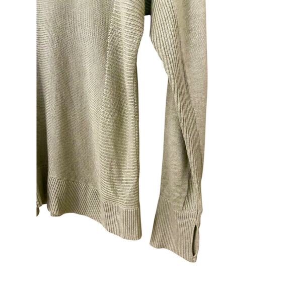 Lululemon Cashlu Knit Pullover US 10 Heathered Green Fern Lightweight Sweater - Picture 8 of 15